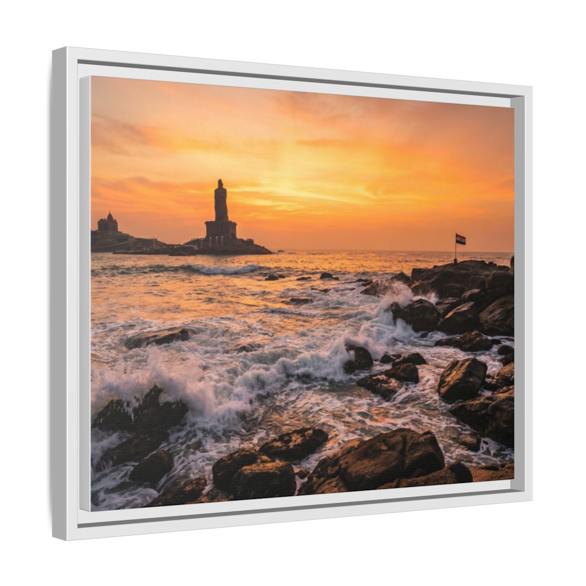 Framed Matte Canvas - Majestic Golden Coast