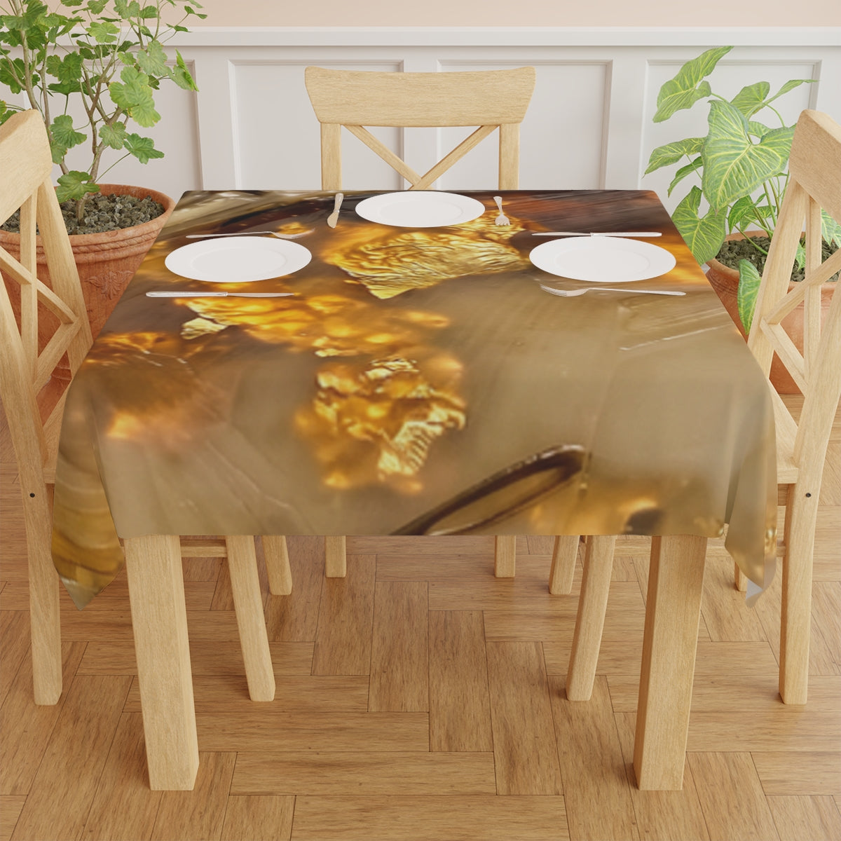 Tablecloth - Golden Wine Glass Fine Art - Dark Academia... |...