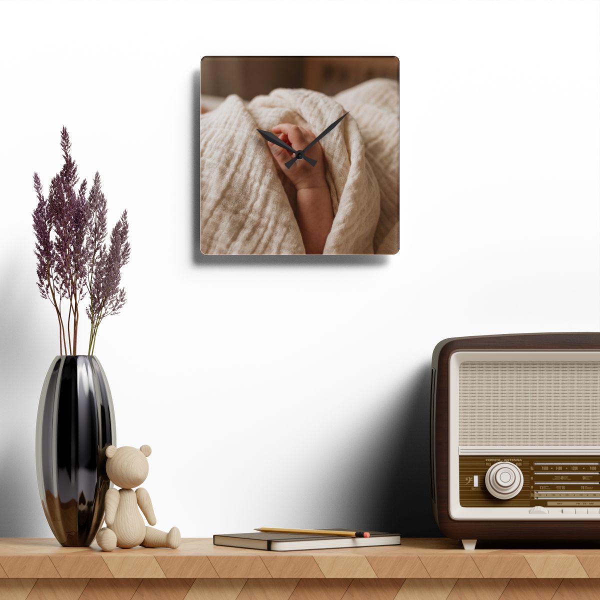 Acrylic Wall Clock - Peaceful Moments