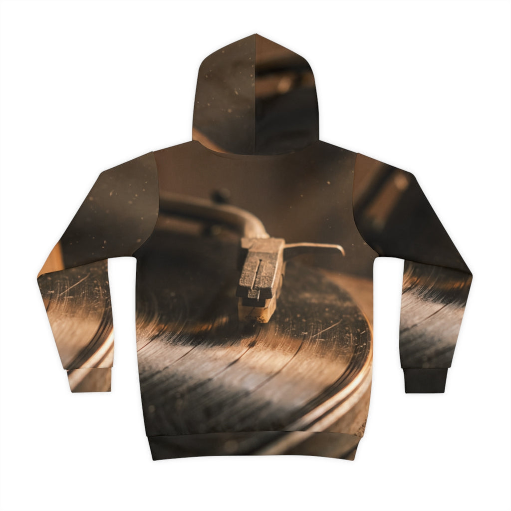 Children's Hoodie Vintage Turntable Art