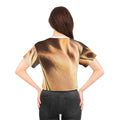 Golden Hour Crop Tee - Cozy Emerald Sunset | Echovira...