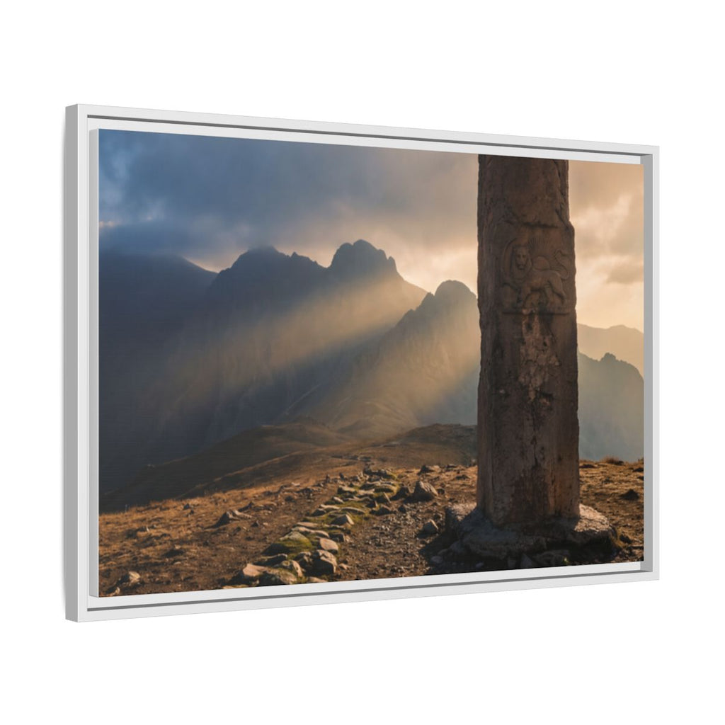 Framed Matte Canvas - Sun Peak