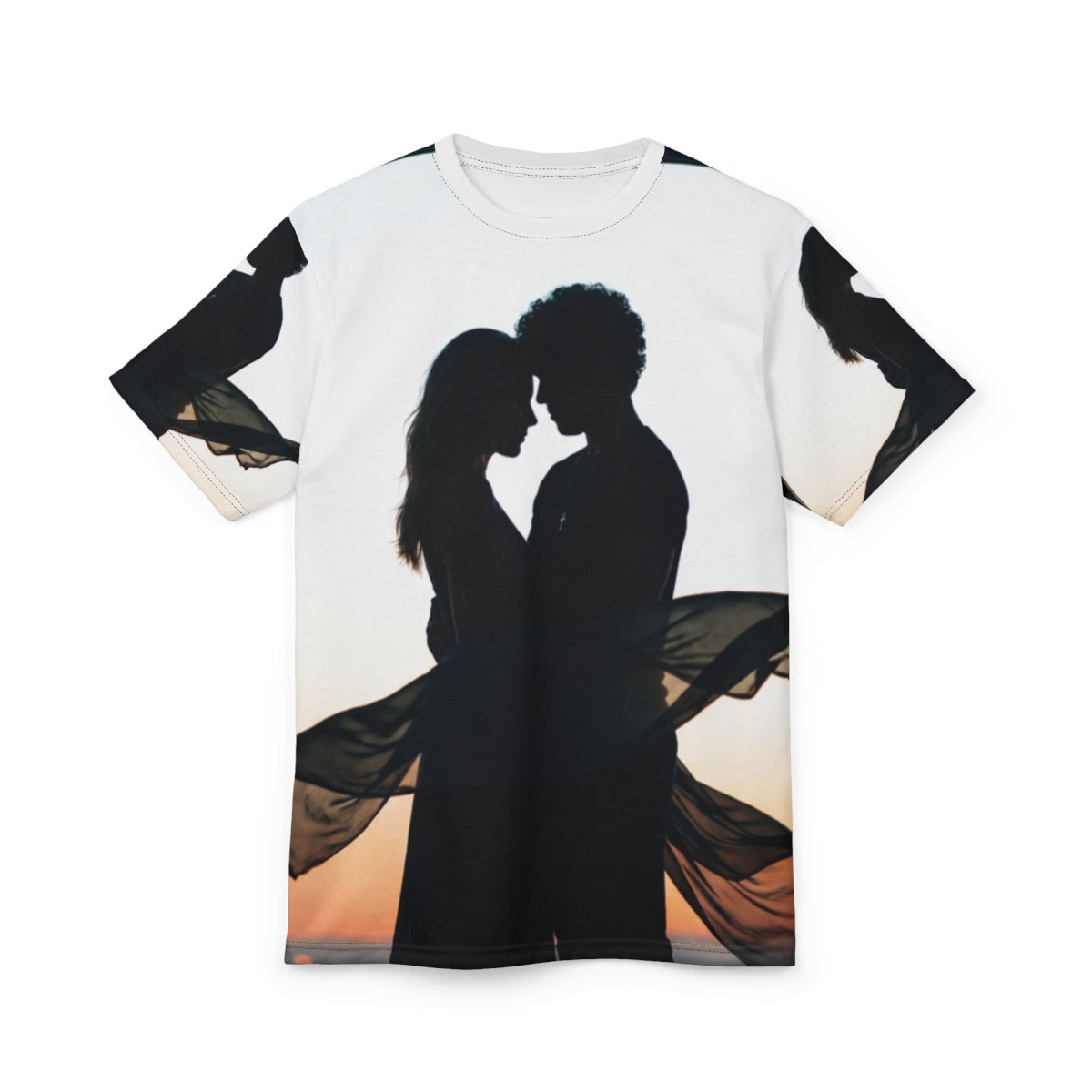 Men's Silhouette Cut & Sew Tee with Twilight Couple