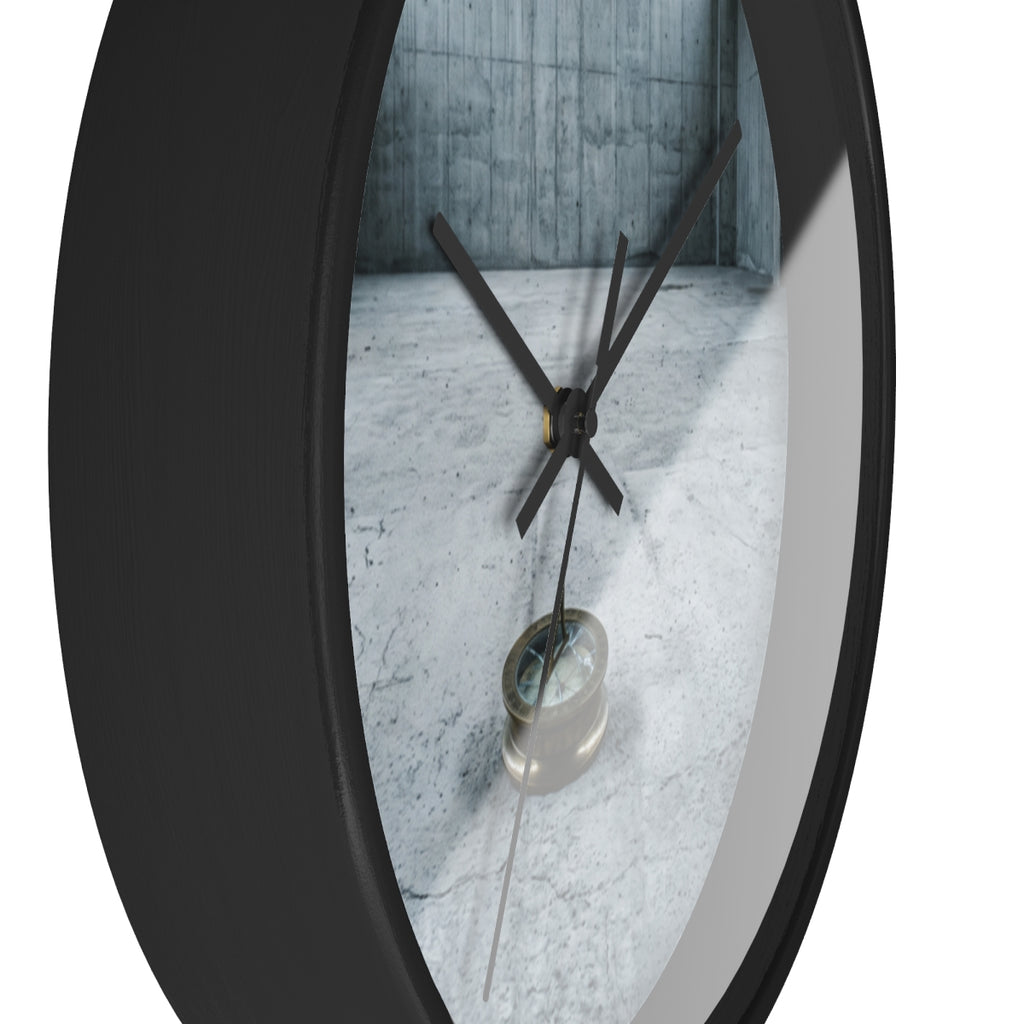 Wall Clock - Brutalist Concrete Sundial | Echovira Gallery