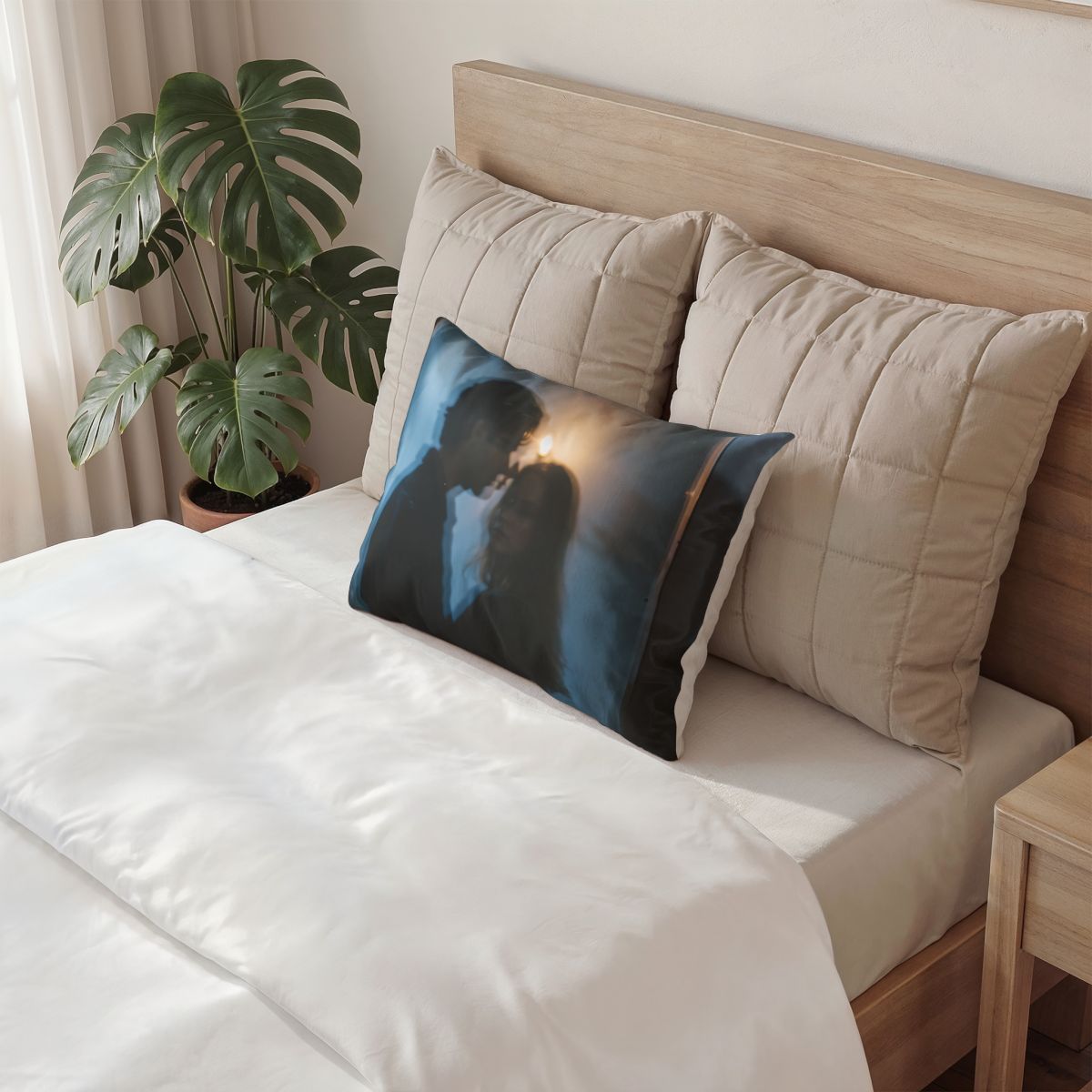 Midnight Reflection Pillow Sham - Moody Bedroom Decor |...