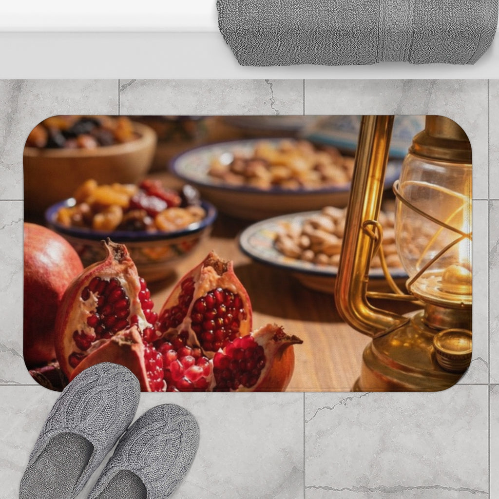 Bath Mat - Velvet Oasis Still Life | Echovira Gallery