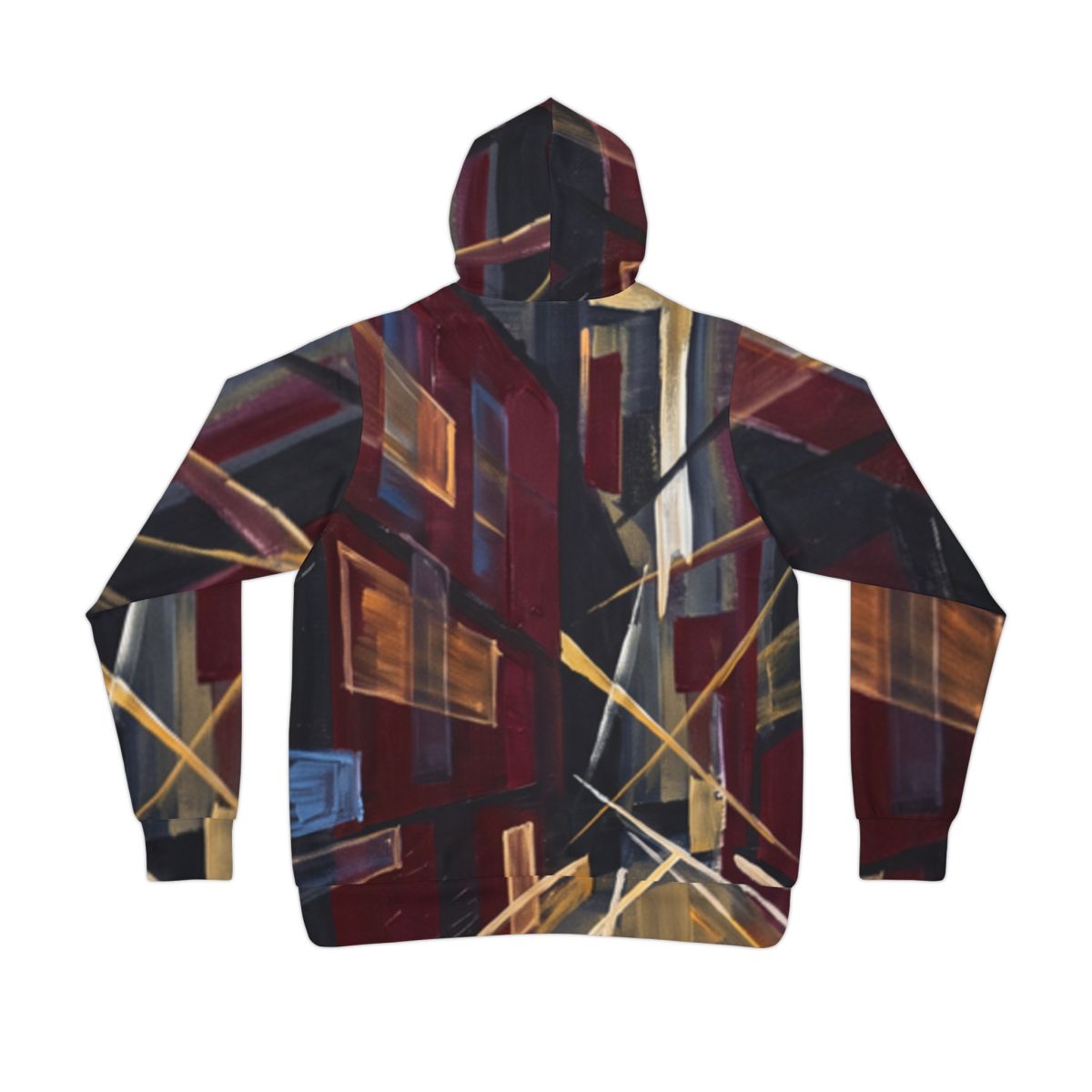 Men's Athletic Hoodie - Urban Speed | Echovira Gallery