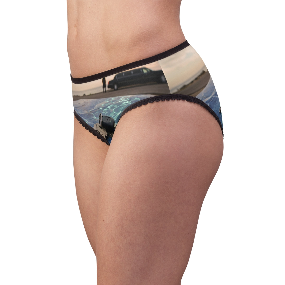Women's Briefs - Blue Marble Shoreline | Echovira Gallery