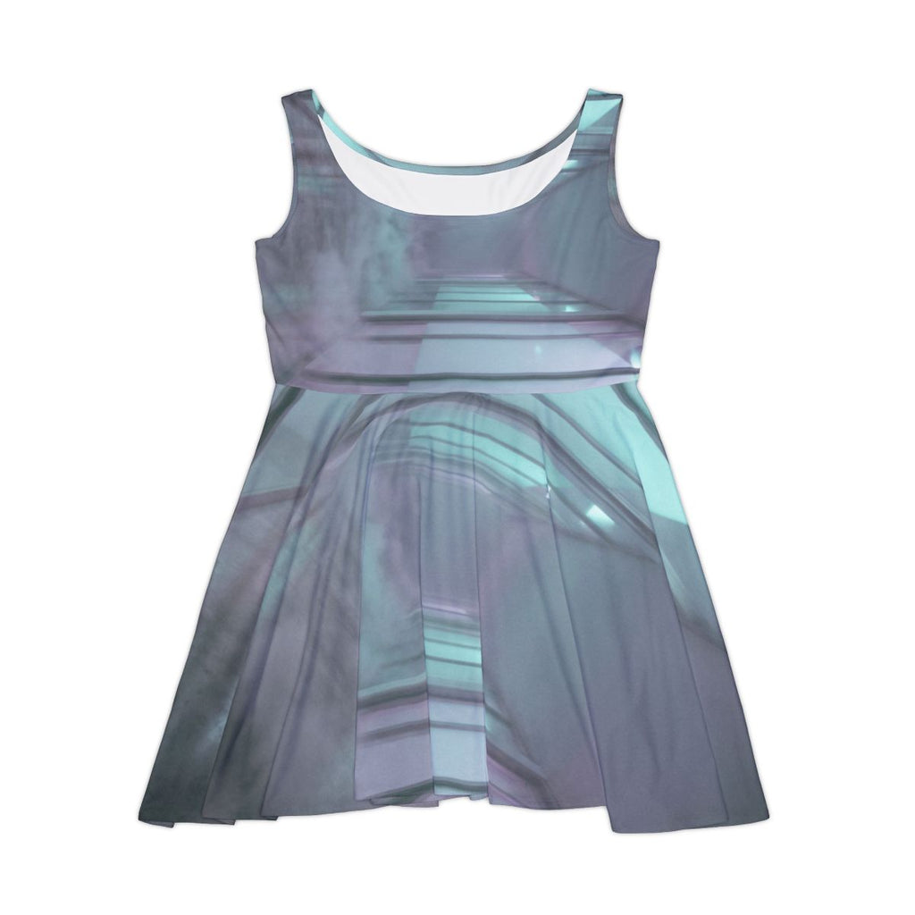 Women's Skater Dress - Liminal Corridor Fog Art Print |...