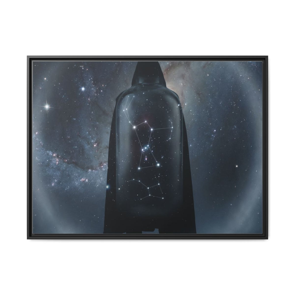 Matte Canvas, Framed - Cosmic Sentinel Orion Constellation...