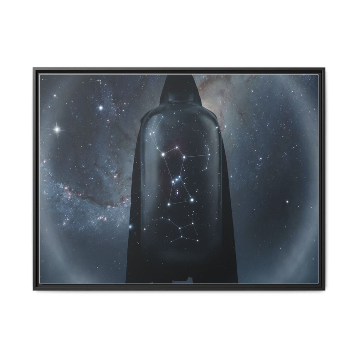 Matte Canvas, Framed - Cosmic Sentinel Orion Constellation...
