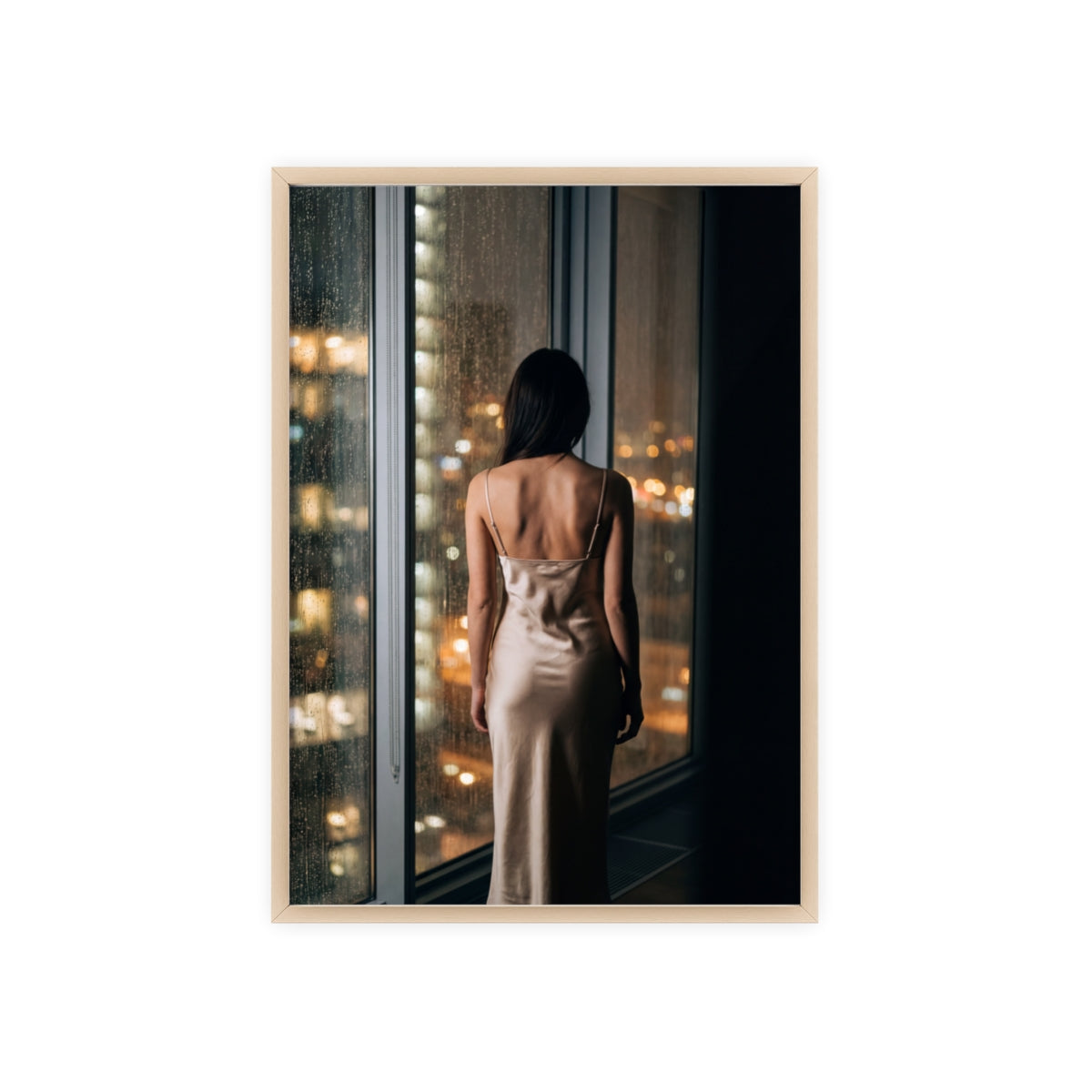Framed Poster - Cinematic Window View