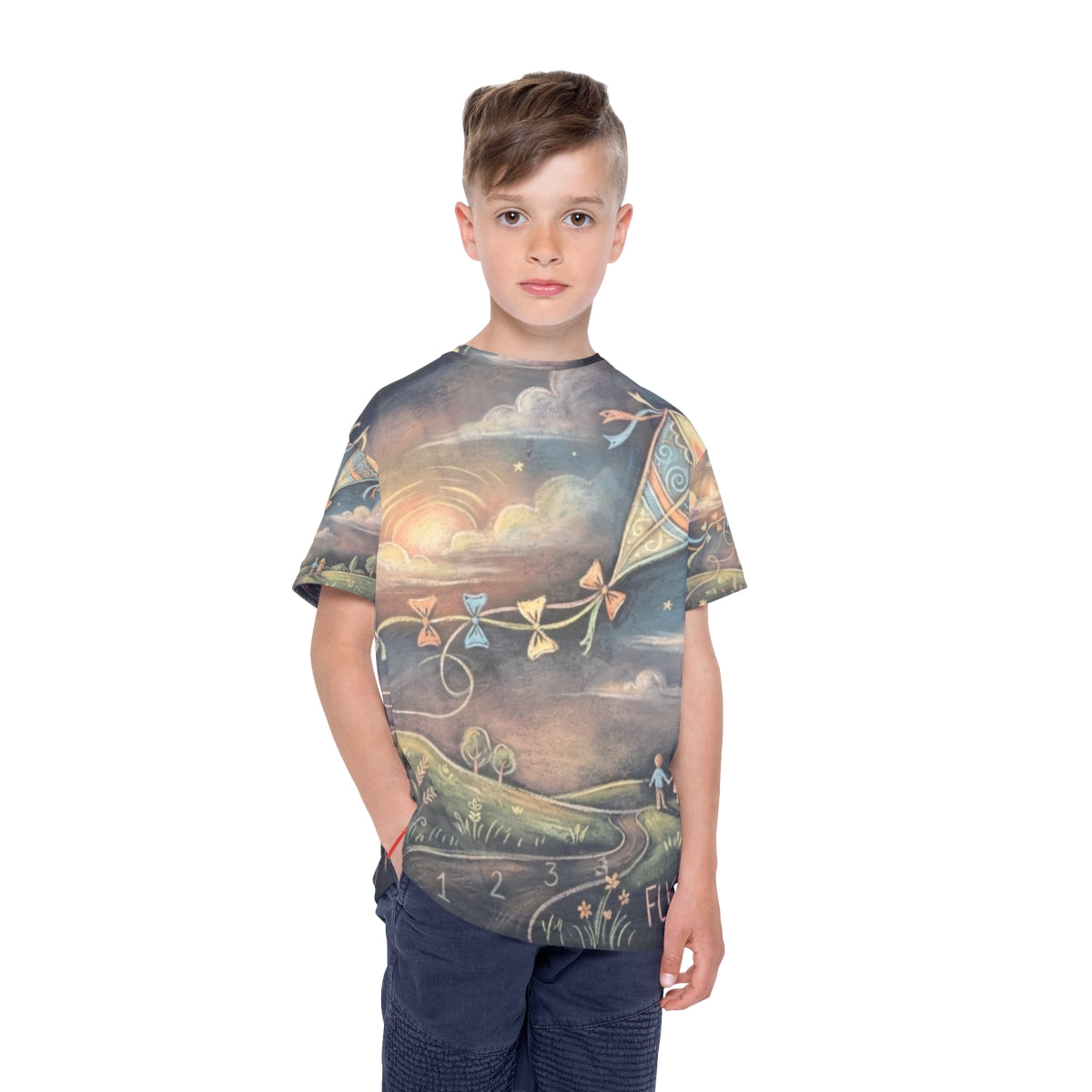 Kids Sports Jersey - Dancing Kite Play | Echovira Gallery