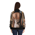 Women's Bomber Jacket - Rainscape Shimmer | Echovira Gallery