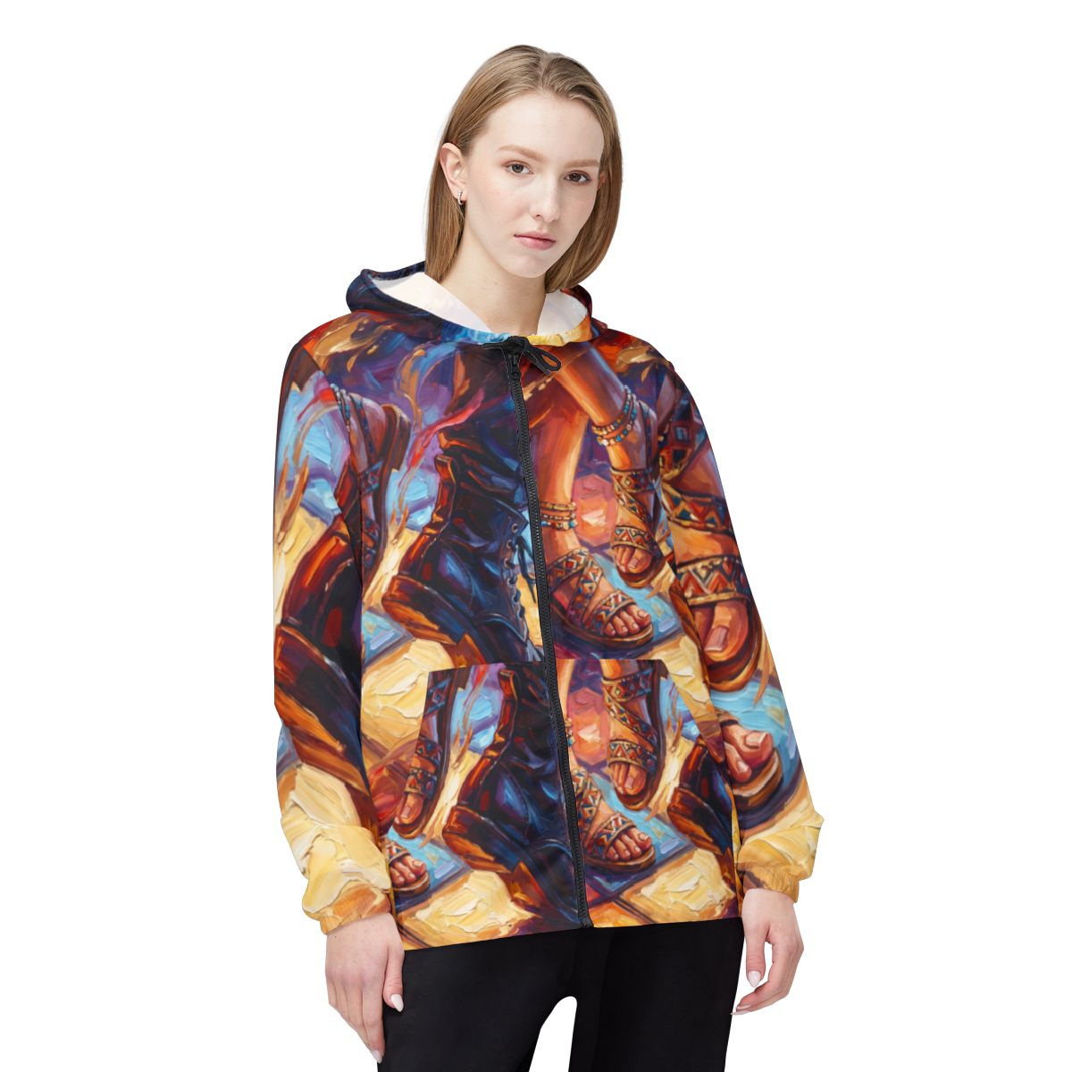 Unisex Windbreaker - Festival Rhythm | Echovira Gallery
