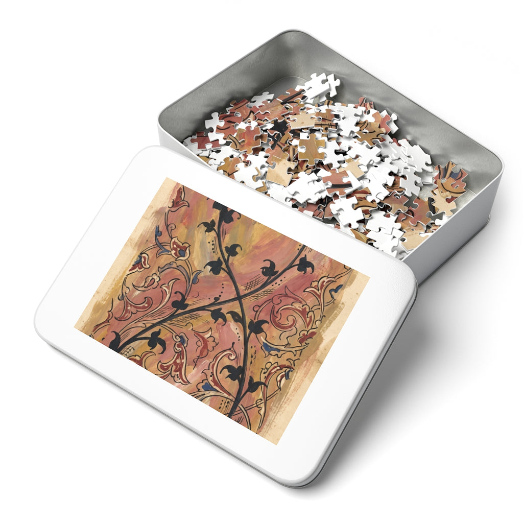 Jigsaw Puzzle with Tin - Gothic Arabesque Puzzle (30, 110......