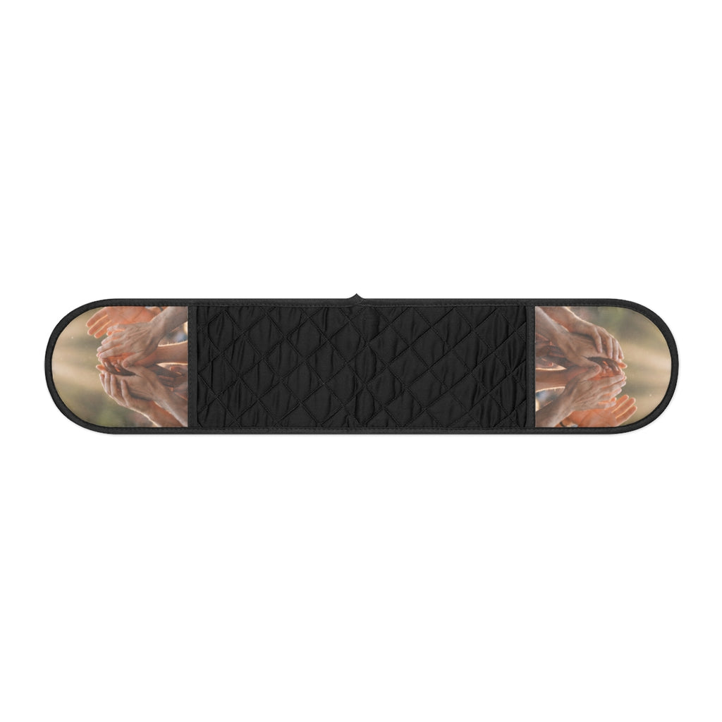 Oven Mitts - Golden Rays of Unity Wall Art | Echovira...