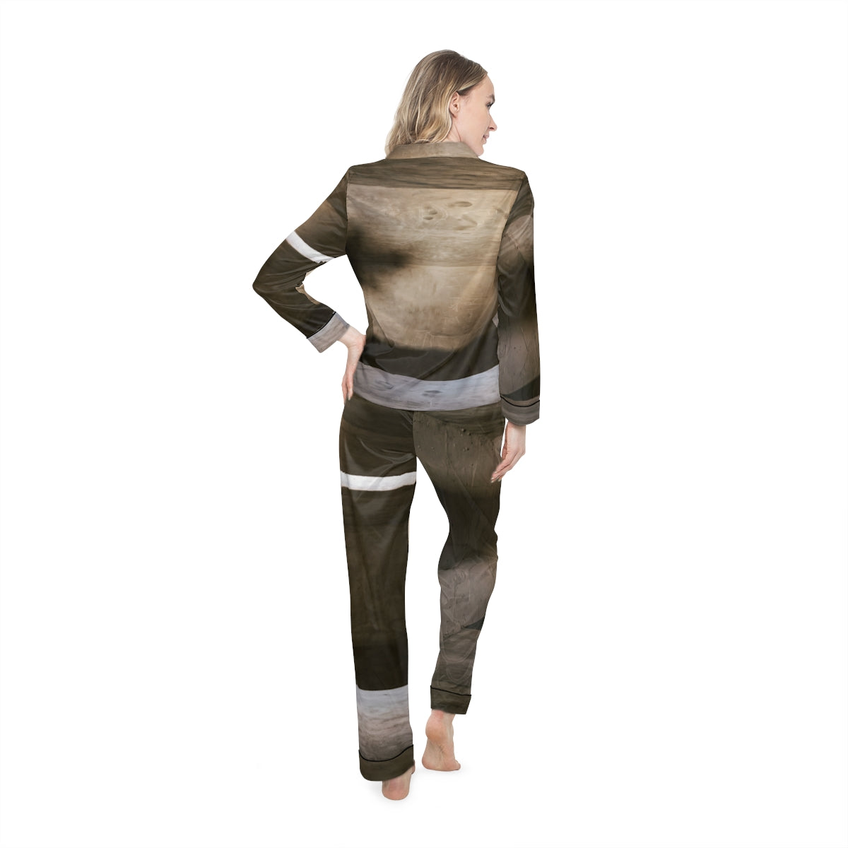 Women's Satin Pajamas - Shadows of the Citadel moody... |...