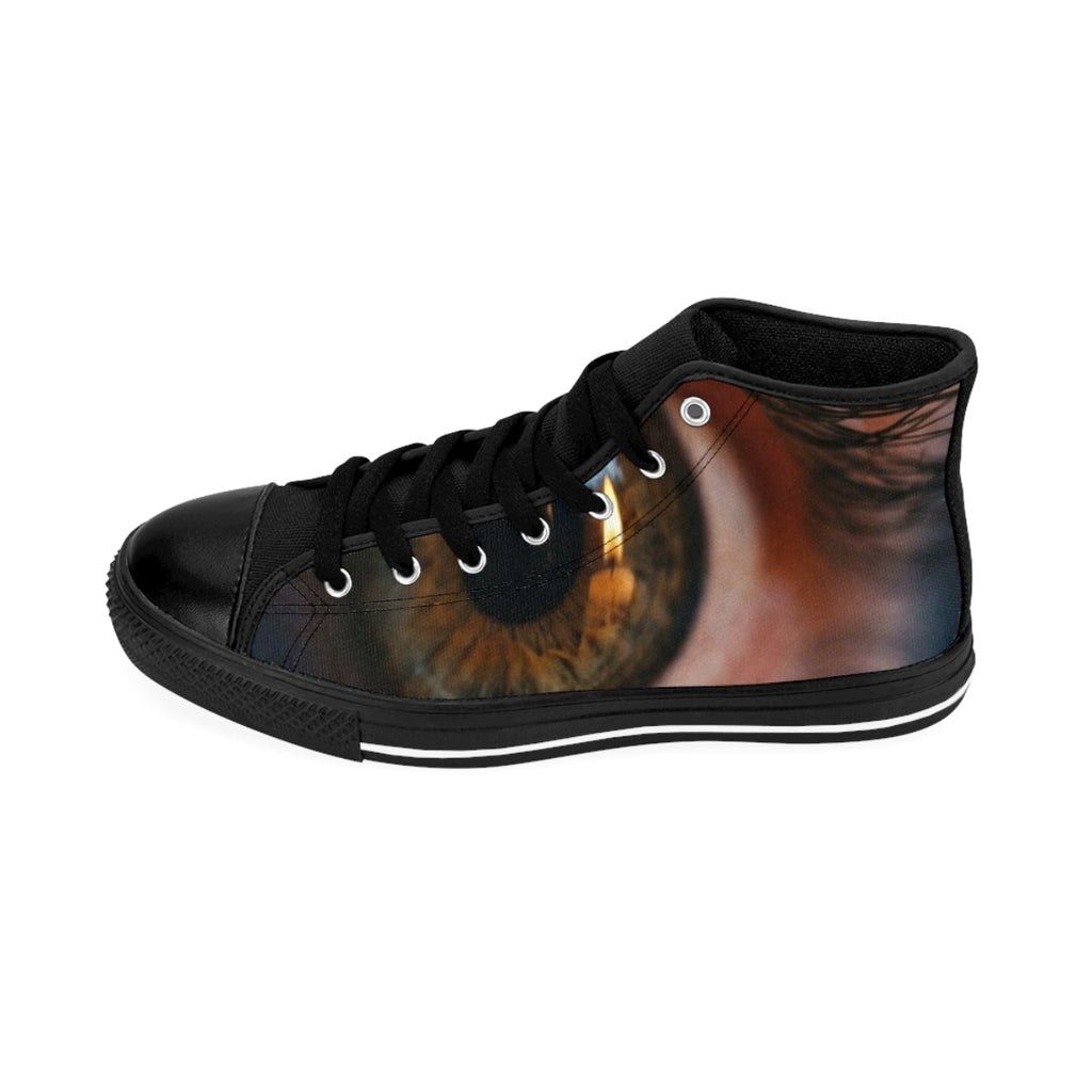 Women's Classic Sneakers - Amber Iris Reflection Fine Art......