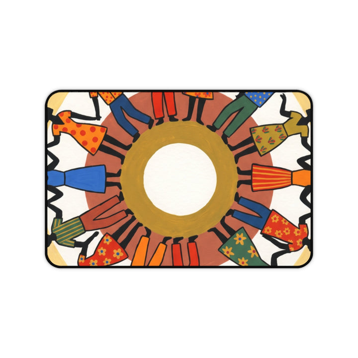 Desk Mat - Unity Mandala Folk Art