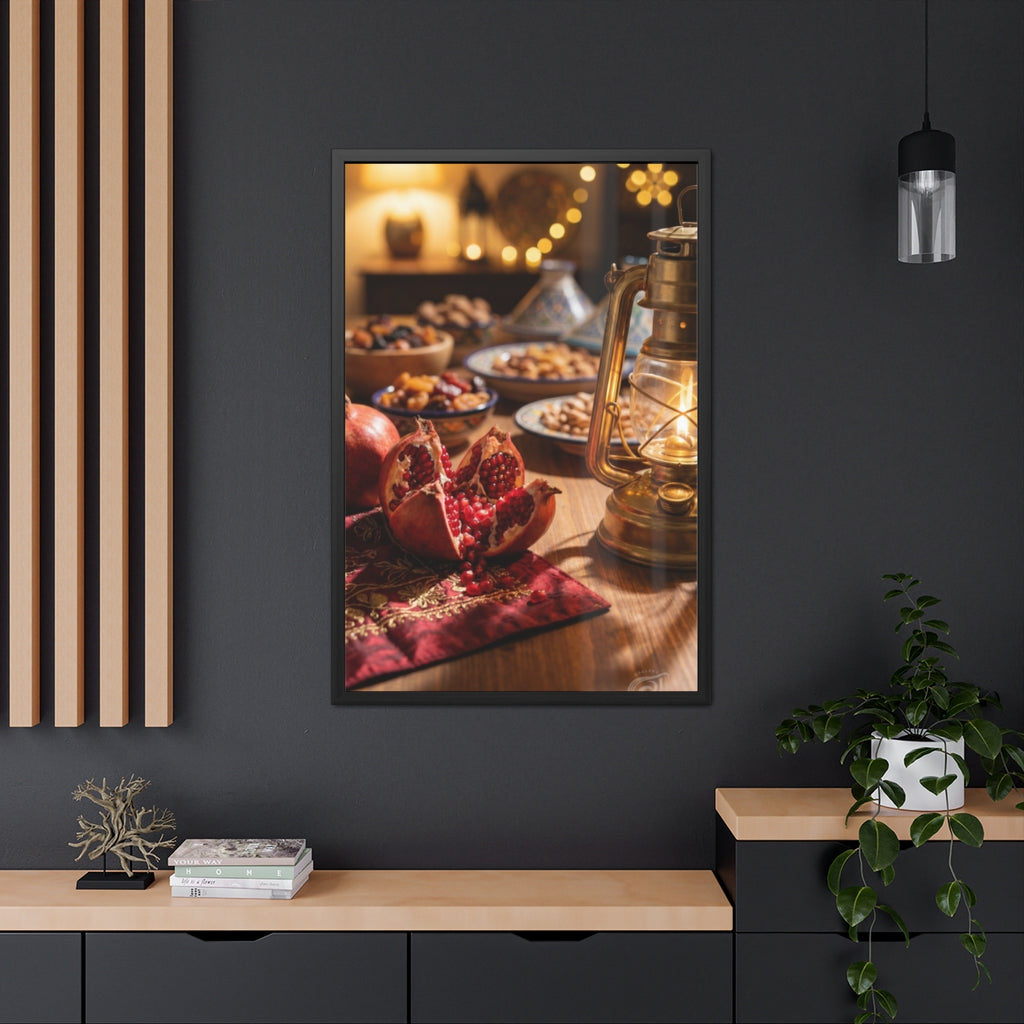Framed Poster - Twilight Mediterranean Feast (8×12, 9×11......