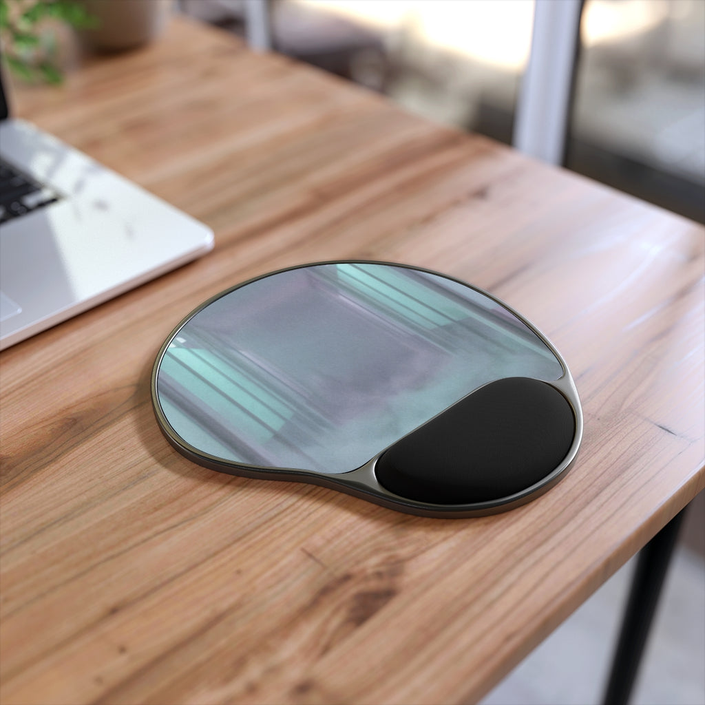 Mouse Pad With Wrist Rest - Liminal Corridor Fog Art Print |...