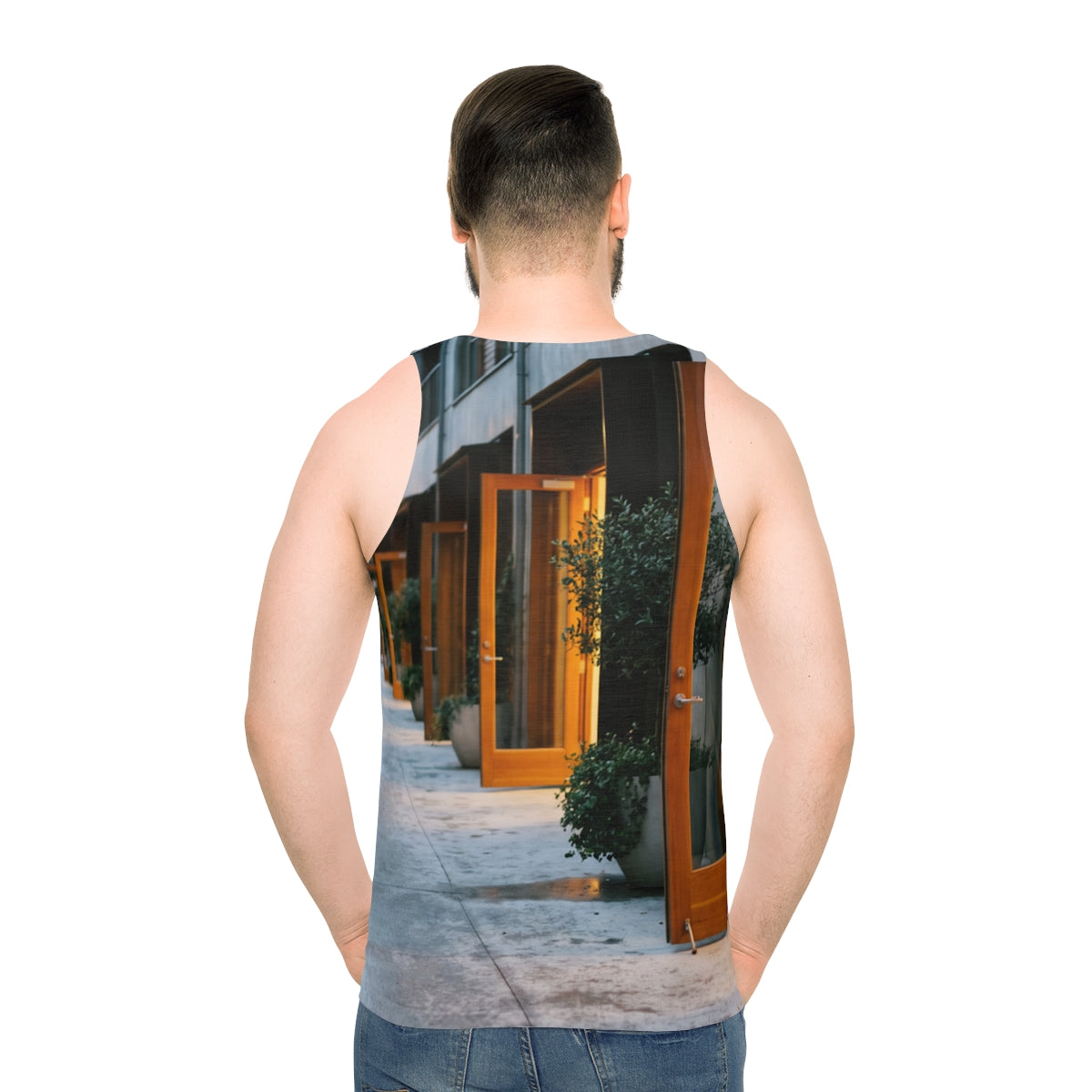 Men's Tank Top - Twilight Promenade Urban | Echovira Gallery