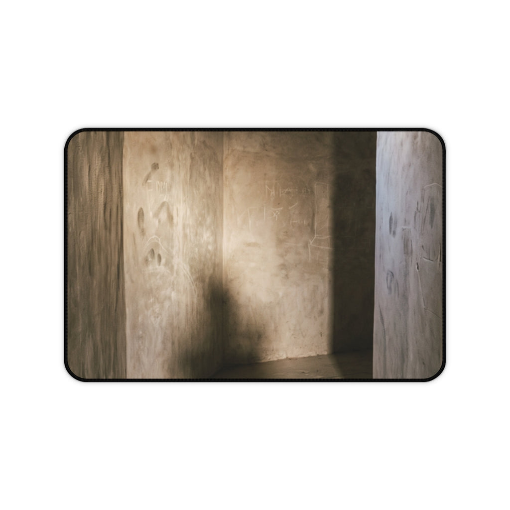Desk Mat - Shadows of the Citadel moody architectural print...
