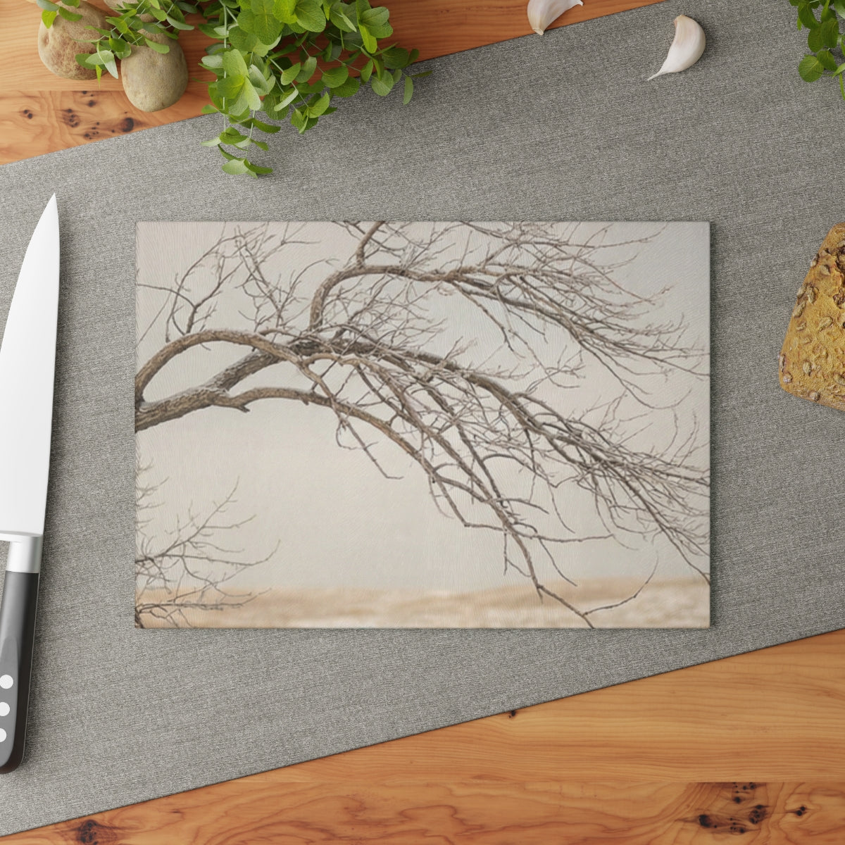Glass Cutting Board - Hushed Landscape