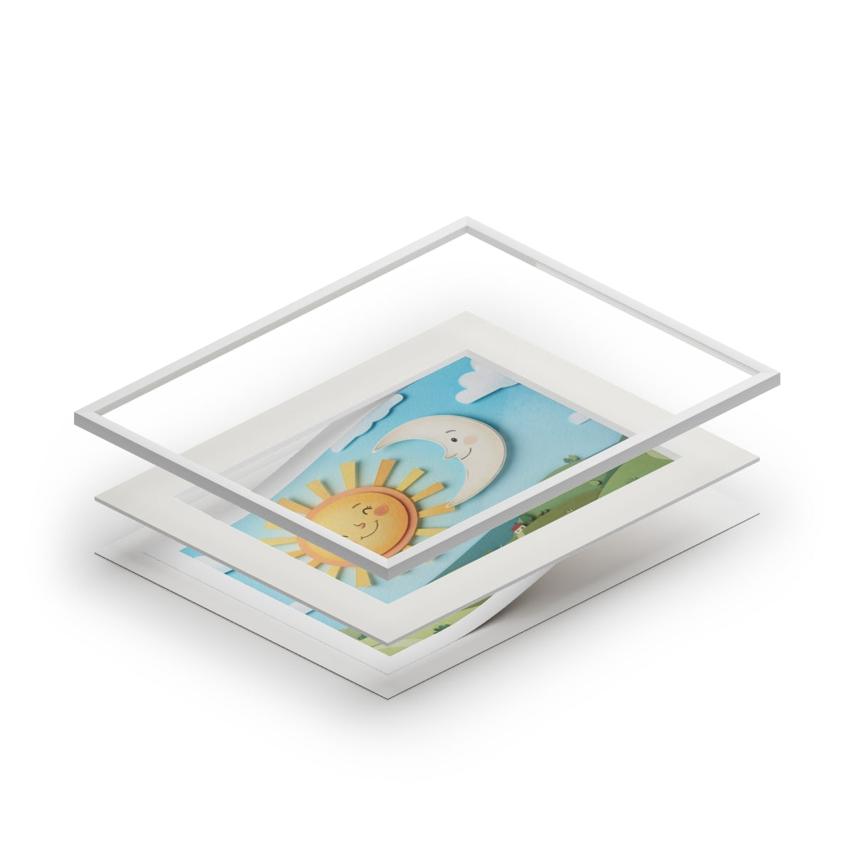 Fine Art Prints - Celestial Meadow Passepartout Frame —... |...