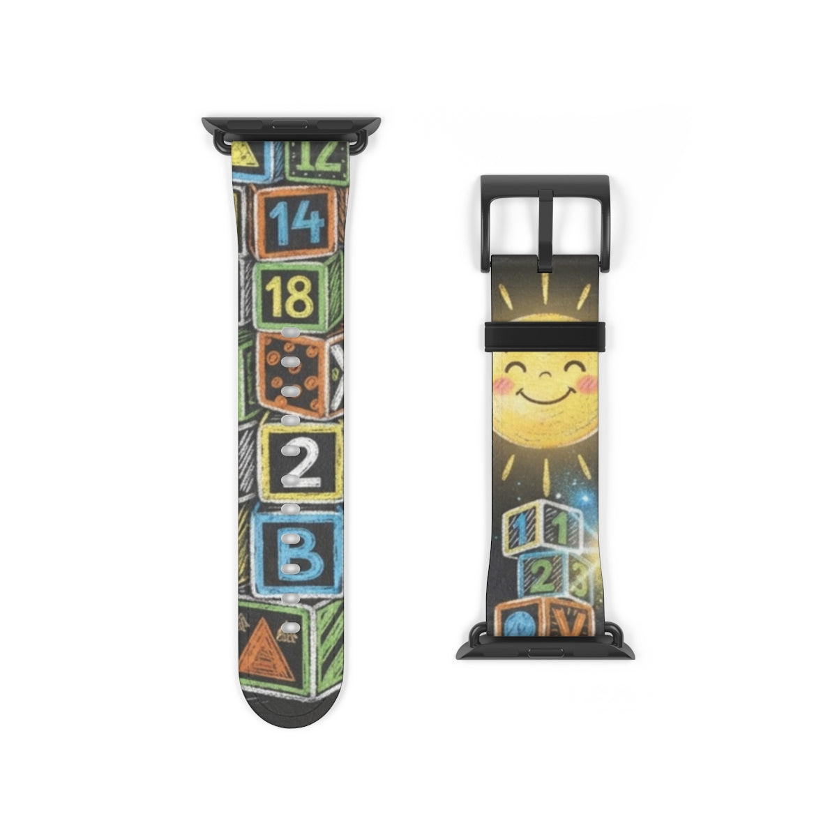 Apple Watch Band - Sunny Alphabet Blocks | Echovira Gallery