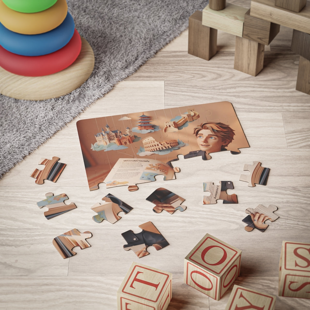 Kids' Puzzle 30-Piece - World Wonders | Echovira Gallery