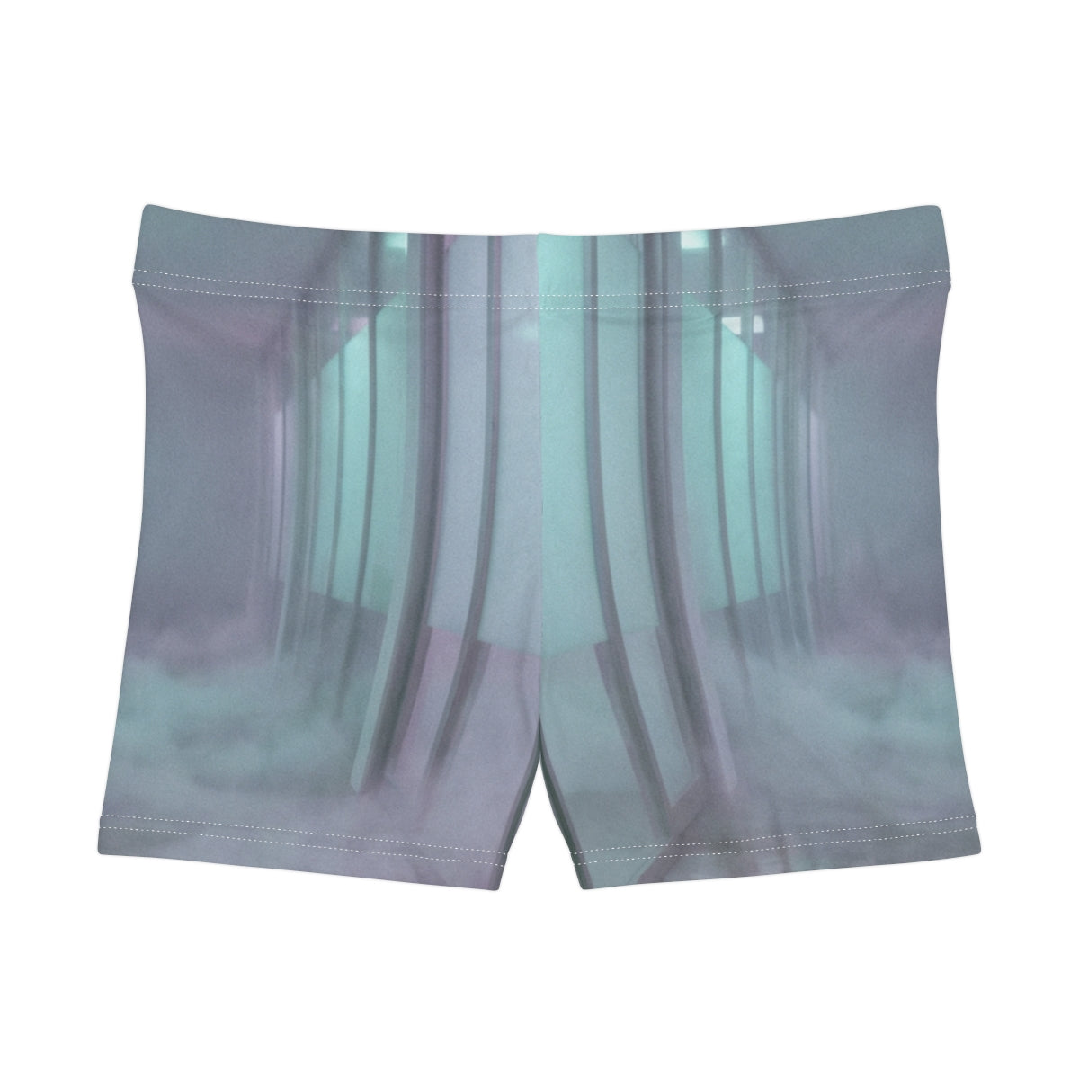Women's Shorts - Liminal Corridor Fog Art Print | Echovira...