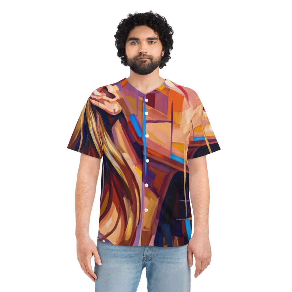 Men's Baseball Jersey - Shattered Elegance | Echovira...
