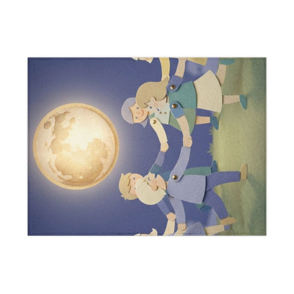 Toddler Blanket - Children Moonlight Dance Papercraft Art |...