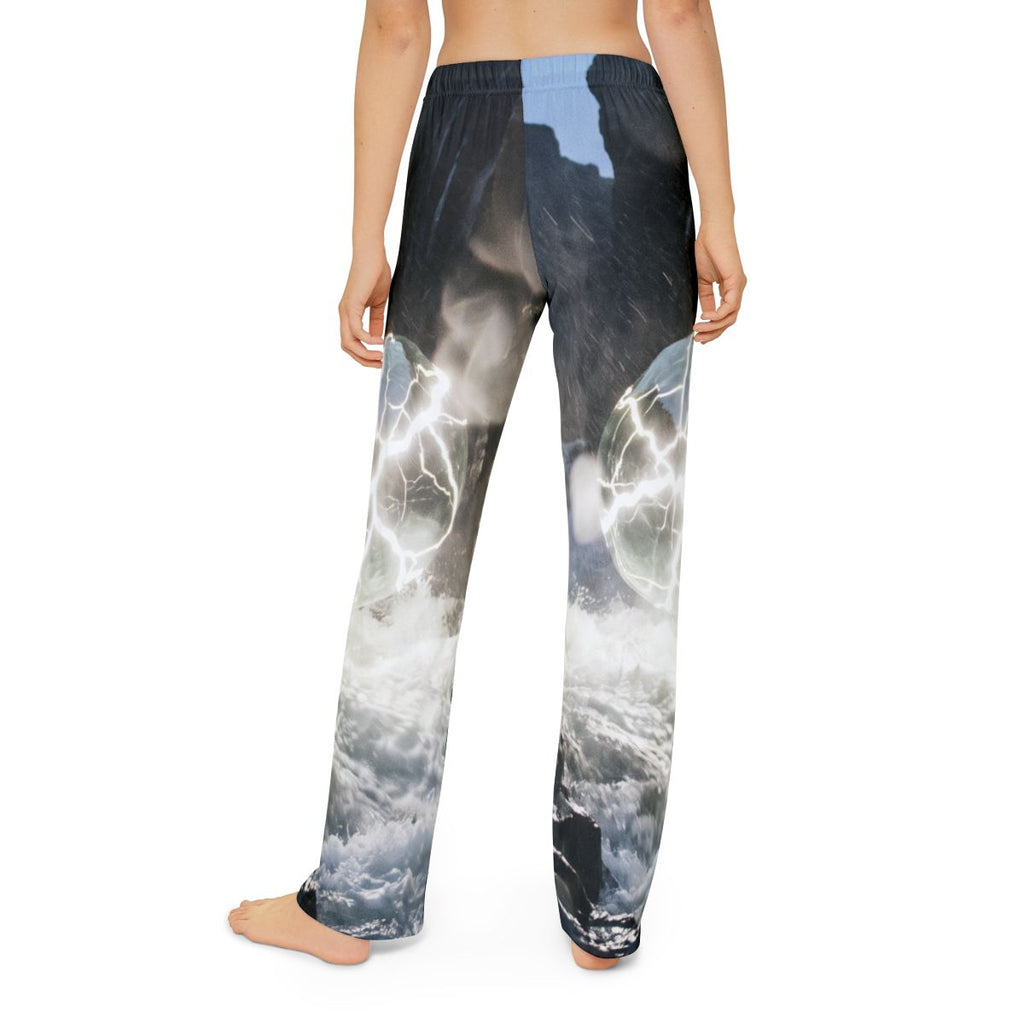 Kids Lounge Pants Glowing Orb River Art