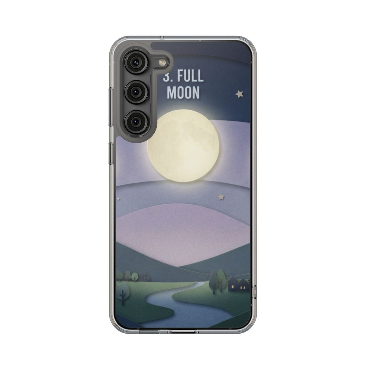 Clear Impact-Resistant Case - Moon | Echovira Gallery