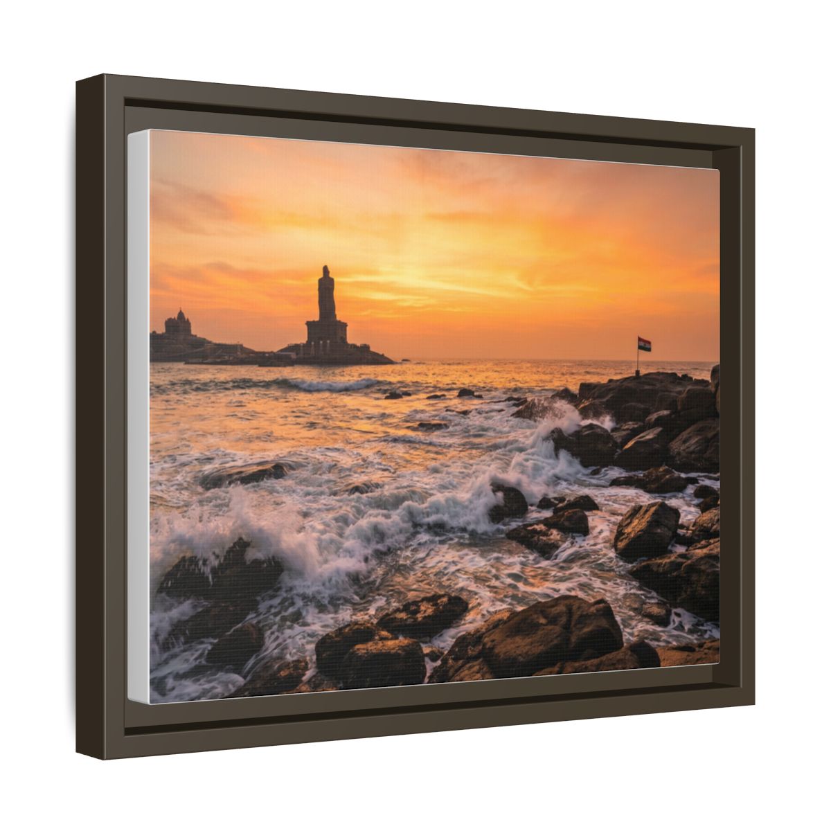 Framed Matte Canvas - Majestic Golden Coast