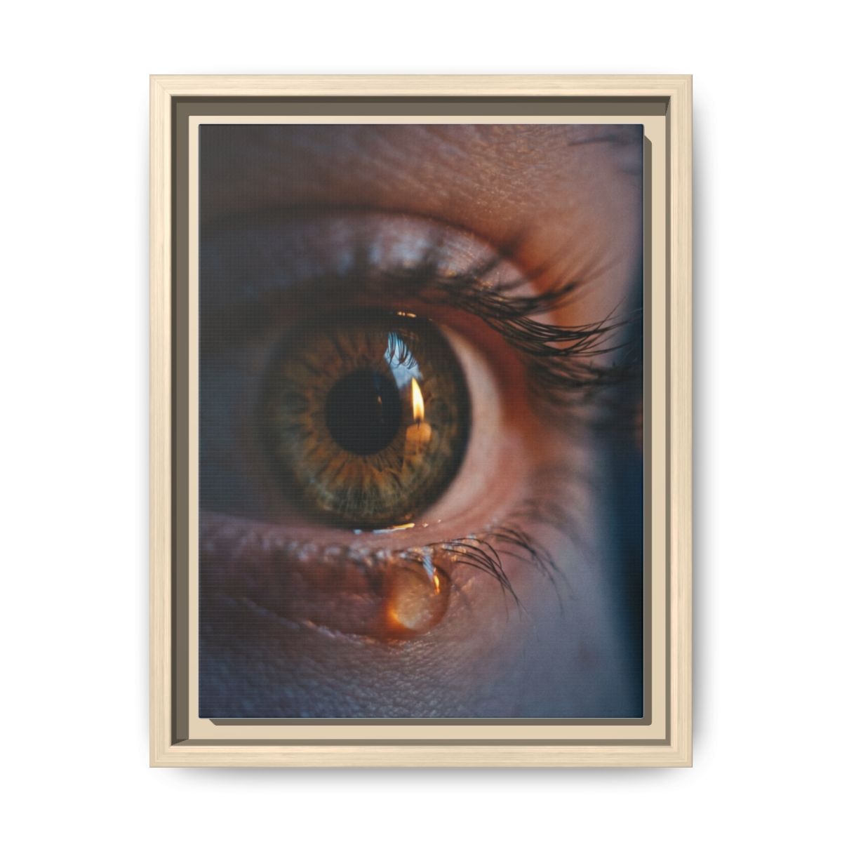 Matte Canvas, Framed - Luminous Tear