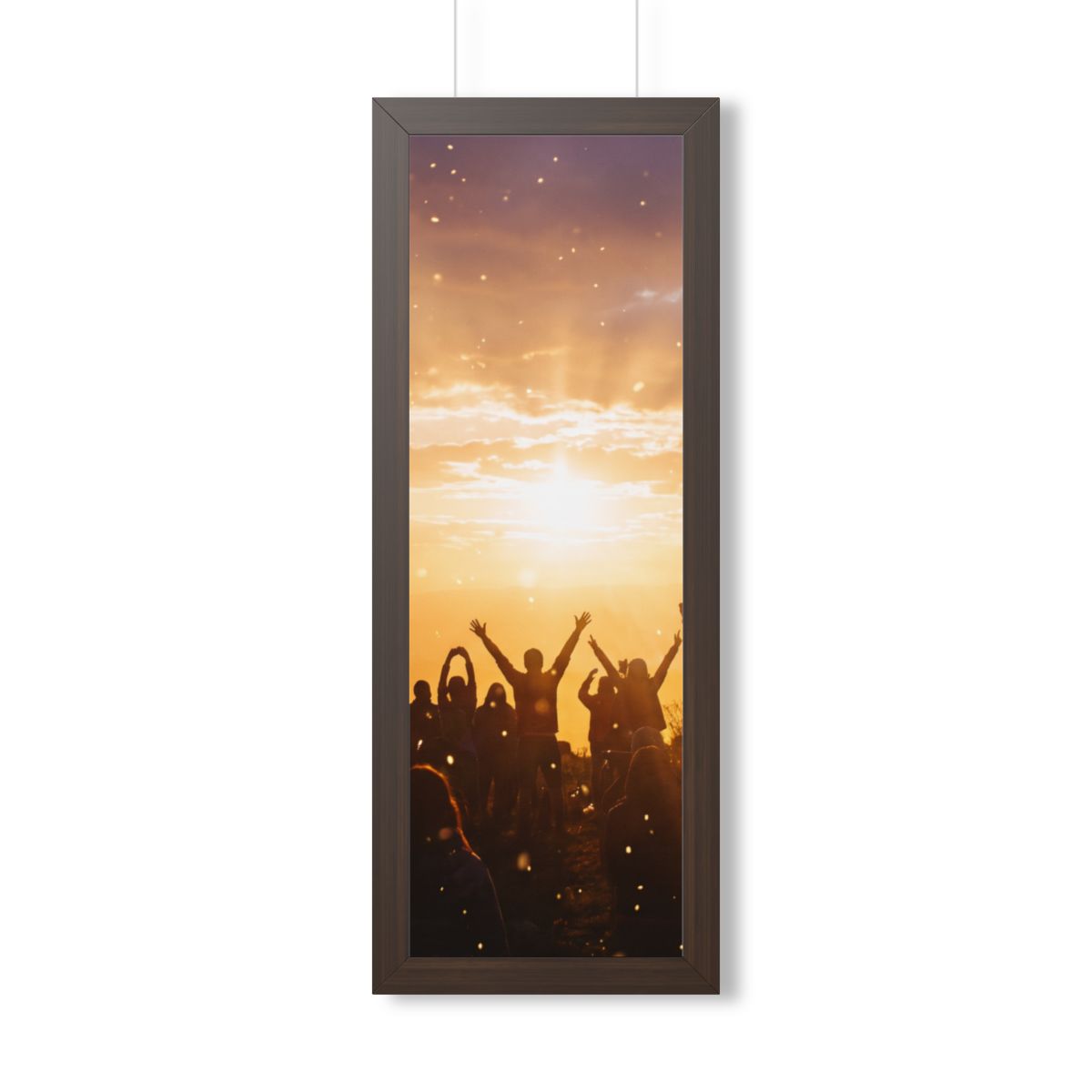 Framed Vertical Poster - Summit Ridge — Walnut (11×14... |...