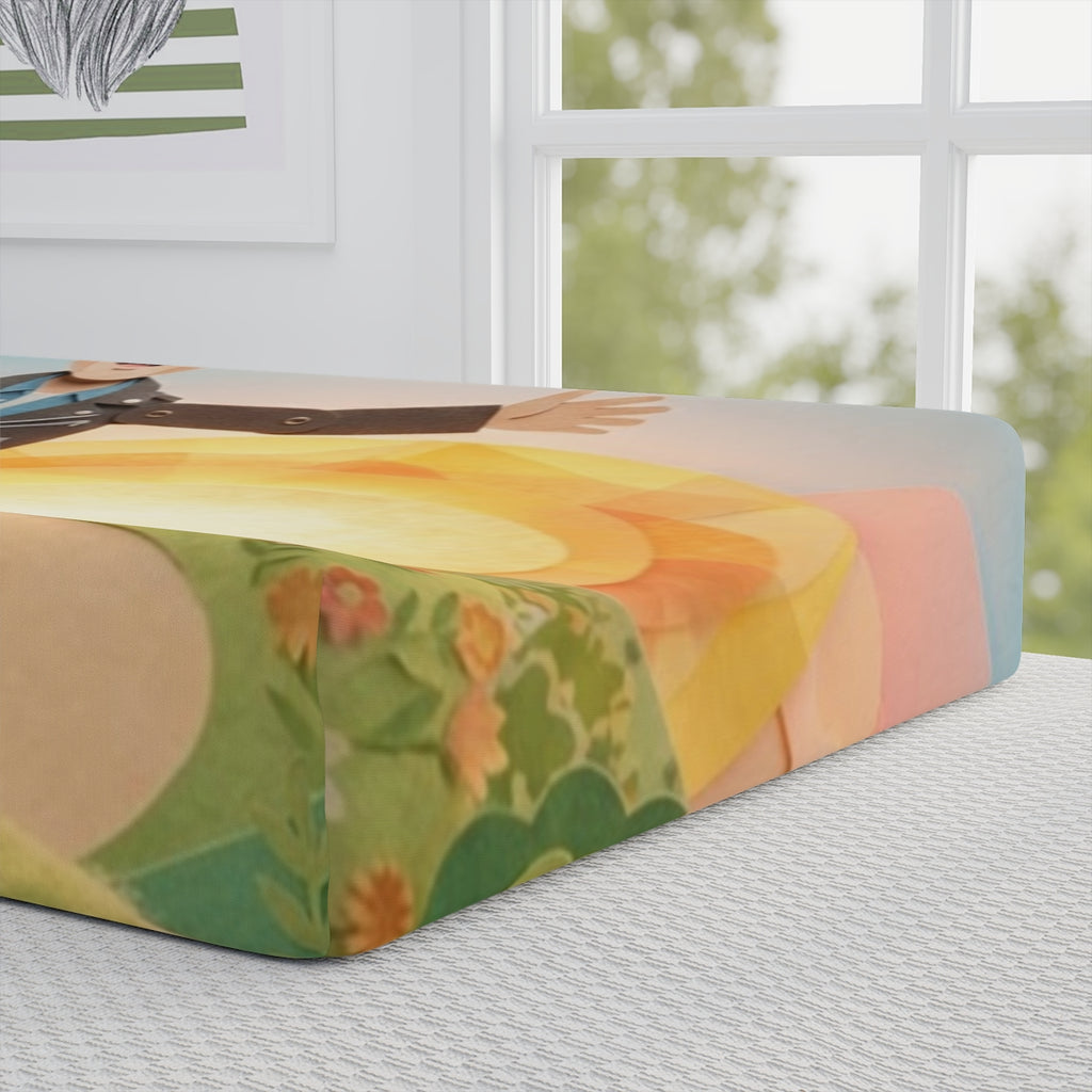 Baby Changing Pad Cover - Sunny Meadow | Echovira Gallery
