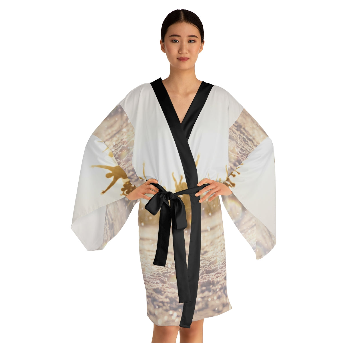Golden Hour Crowd Long Sleeve Kimono Robe