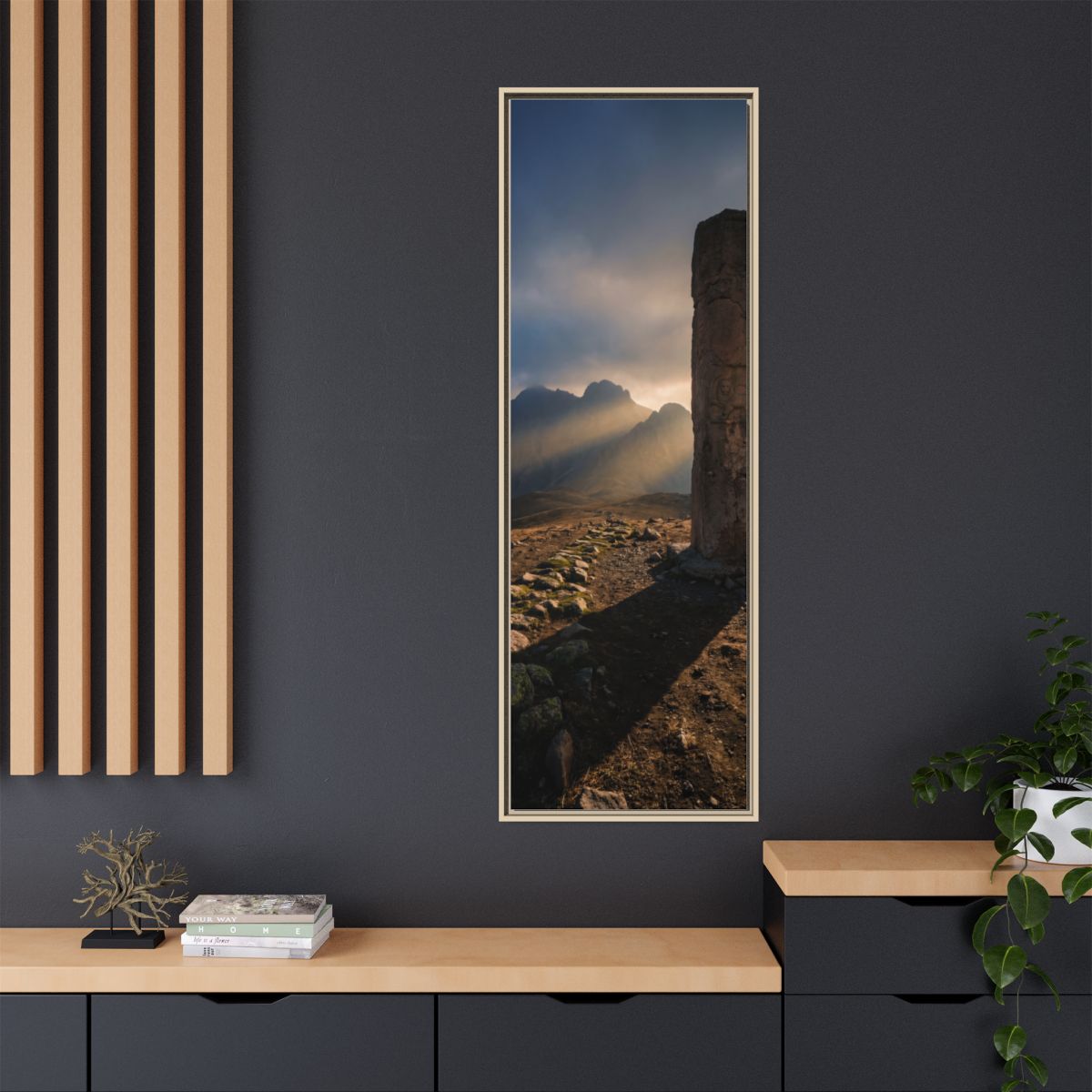 Framed Matte Canvas - Sun Peak