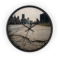 Wall Clock - Urban Skyline Horizon | Echovira Gallery