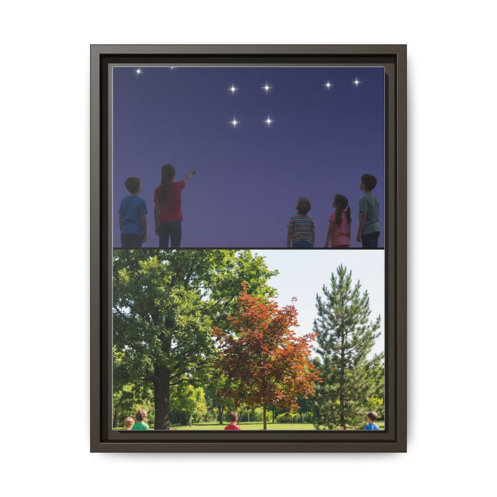 Framed Matte Canvas - Discovery — Espresso / 1.25"