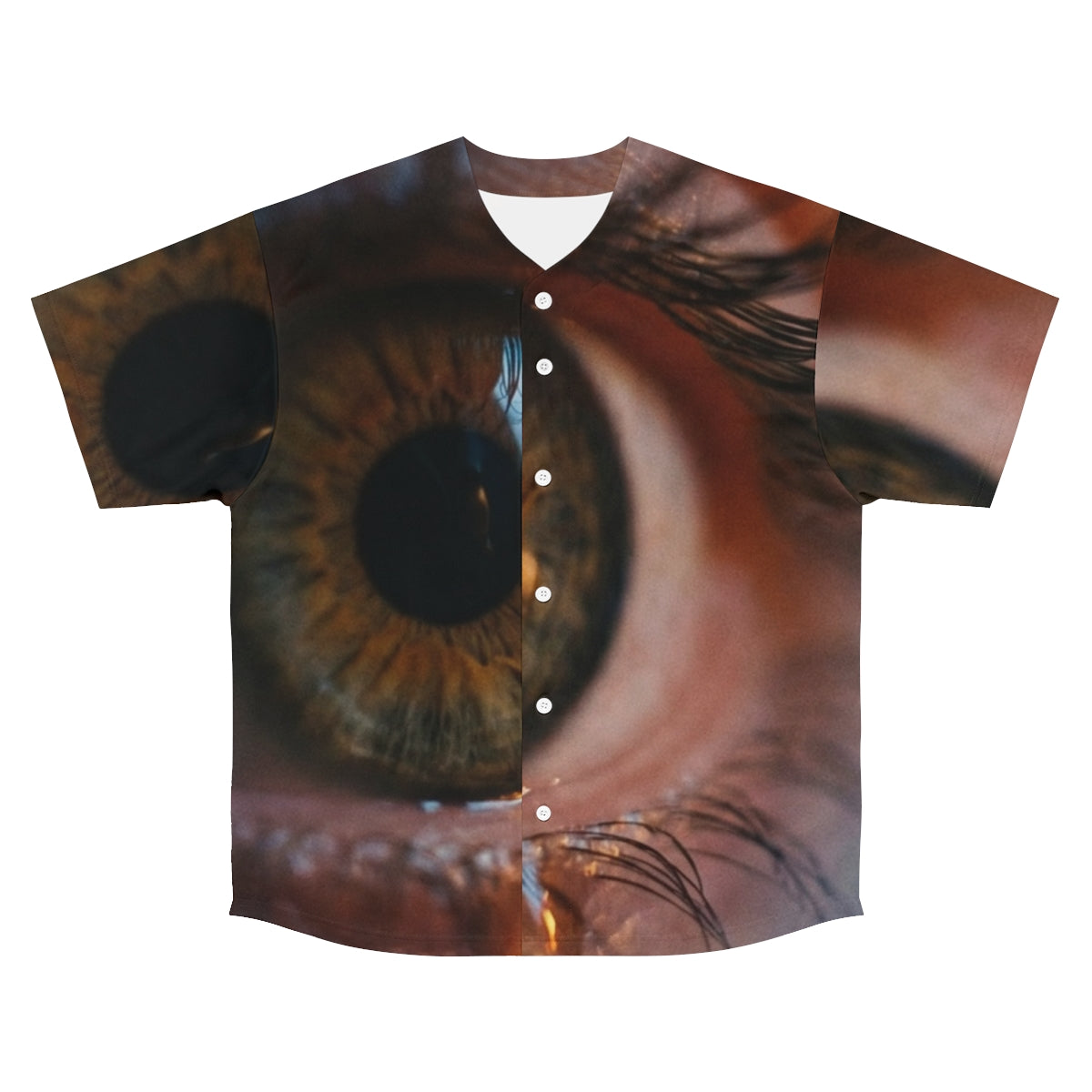 Men's Baseball Jersey - Amber Iris Reflection Fine Art Print...
