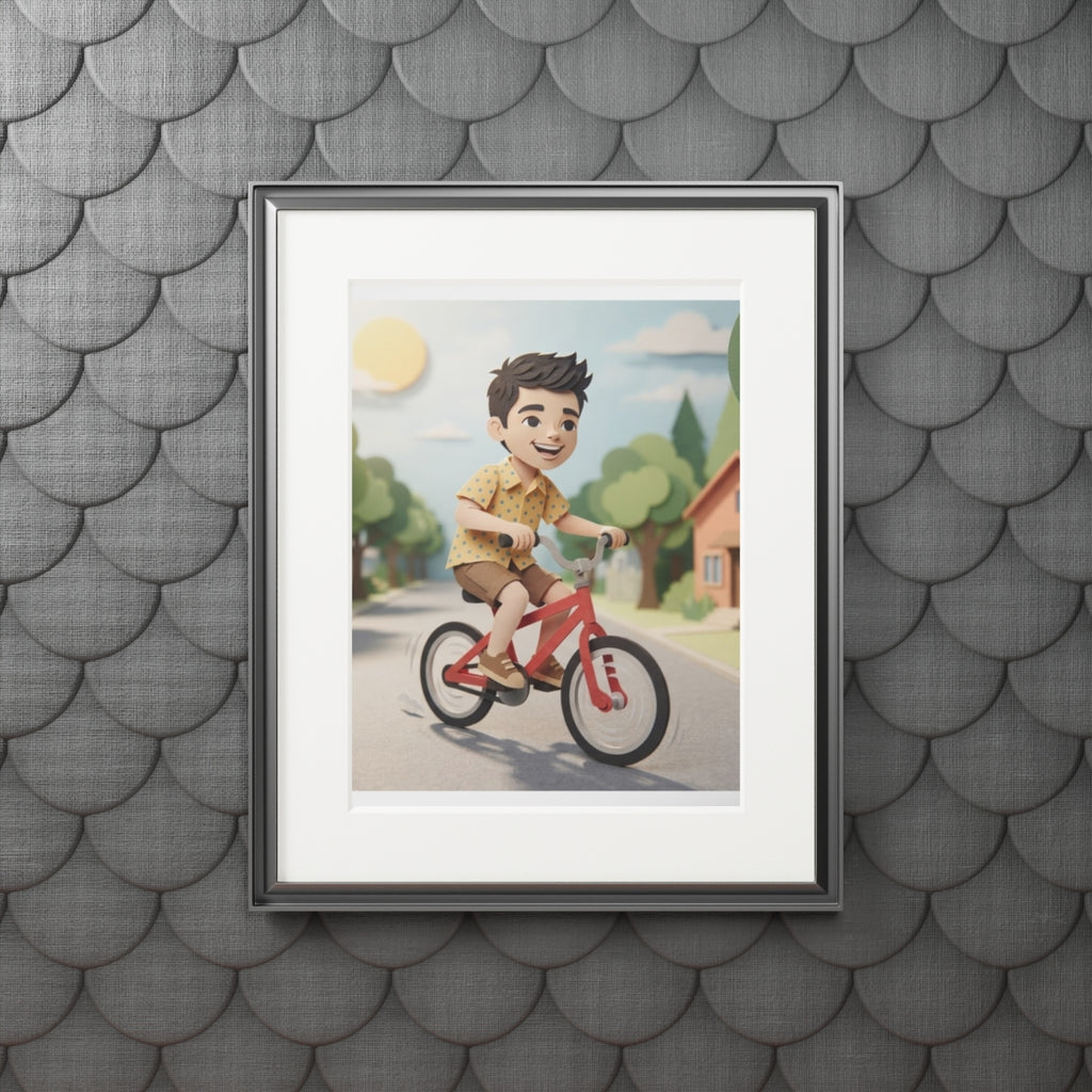 Fine Art Print Passepartout - Ride Happy — Portrait (11×14 &...