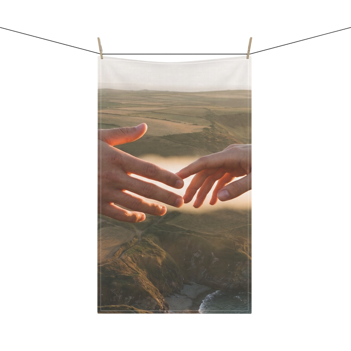 Tea Towels - The Infinite Touch | Ethereal Coastal Art |...