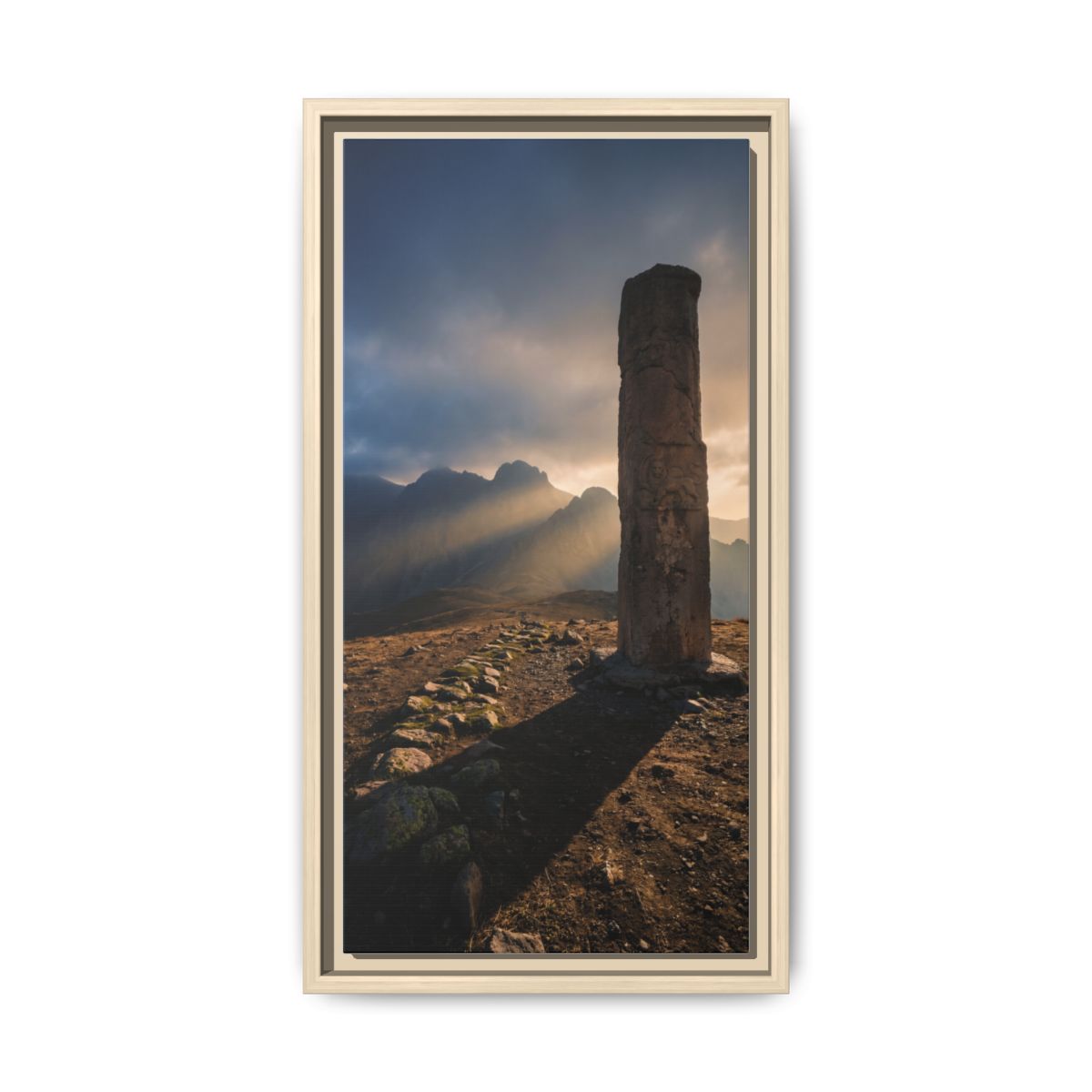 Framed Matte Canvas - Sun Peak