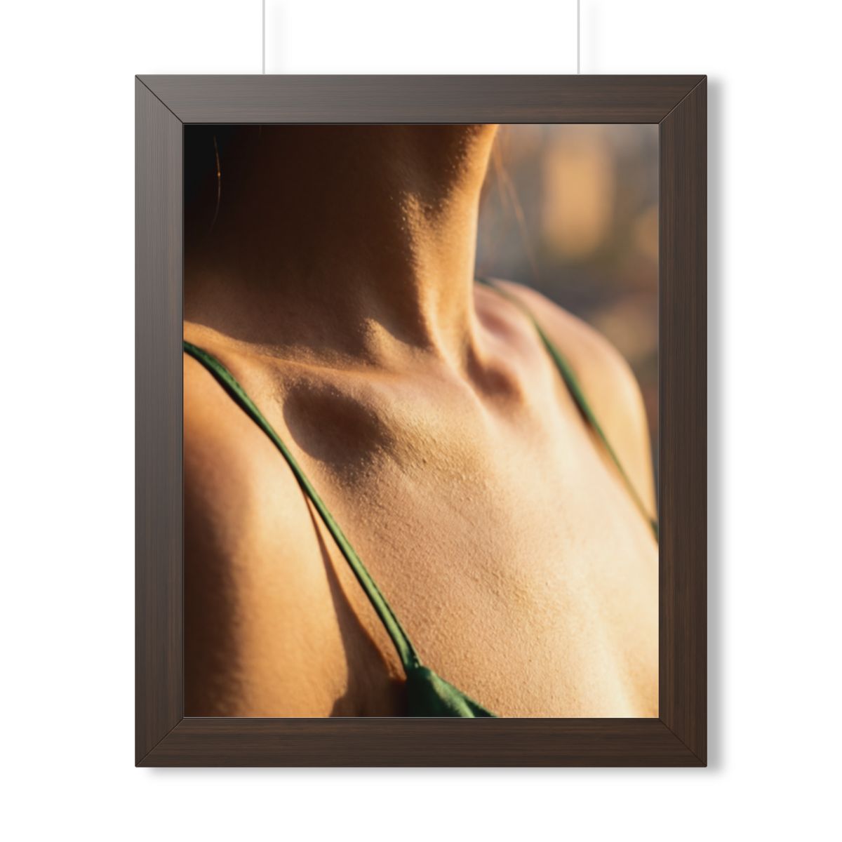 Framed Vertical Poster - Golden Hour Glow - Minimalist... |...